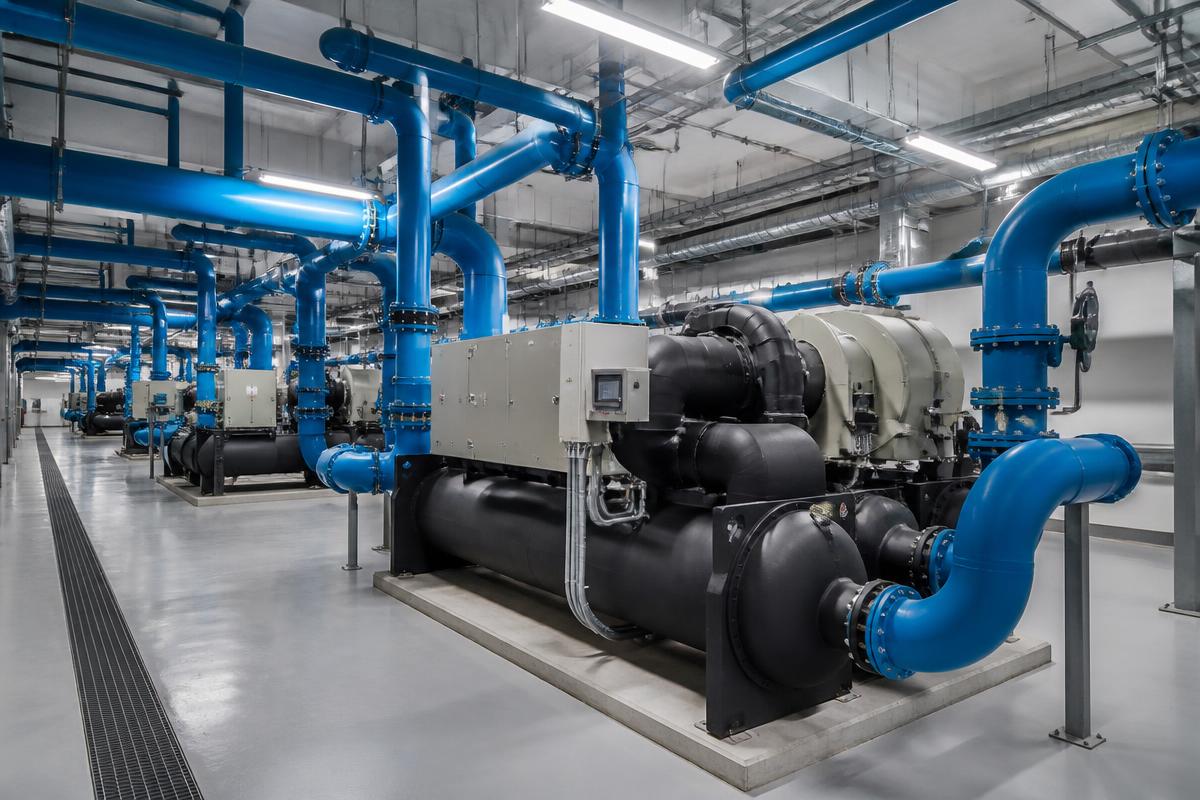 تصميم نظام المياه المبردة Chiller: أساسيات المشاريع الكبيرة